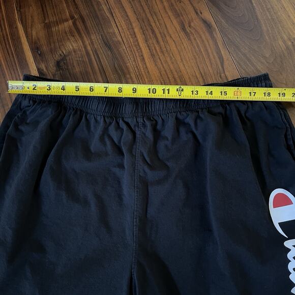 Champion Mens Spellout Logo Athletic Shorts Black Size 2XL - Picture 7 of 10